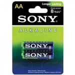 Ficha técnica e caractérísticas do produto Pilha Sony Alcalina AA AM3L-B2D Blister com 2