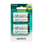 Ficha técnica e caractérísticas do produto Pilha Sony Recarregável AA com 4x 2500mAh Cycle Energy