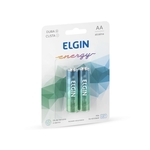 Ficha técnica e caractérísticas do produto Pilhas Aa Alcalinas Blister Com 2 Elgin