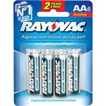Ficha técnica e caractérísticas do produto Pilhas Alcalinas AA-6 LR6 (6 Unid) - Rayovac