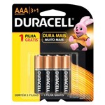 Pilhas Duracell Aaa 4 Unidades