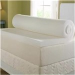 Ficha técnica e caractérísticas do produto Pillow Top Látex HR Foam Casal 1,38 X 1,88 X 7cm Aumar - Branco