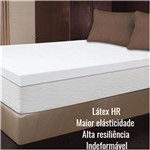 Ficha técnica e caractérísticas do produto Pillow Top Látex Hr Foam Solteiro 78 X 1,88 X 7cm Aumar - Branco