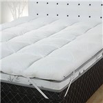 Ficha técnica e caractérísticas do produto Pillow Top Casal Fibra Siliconizada Percal 233 Fios - Casa & Conforto
