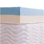 Ficha técnica e caractérísticas do produto Pillow Top Visco Nasa Gel + Látex HRFoam Queen8cm - Aumar