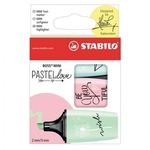 Ficha técnica e caractérísticas do produto Pincel marca texto mini Boss Pastel Love - Estojo com 3 cores - 07/03-57 - Stabilo