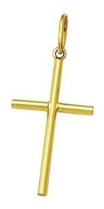 Ficha técnica e caractérísticas do produto Pingente Cruz Crucifixo Masculino e Feminino de Ouro 18k 750 - Rd Magazine