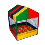 Ficha técnica e caractérísticas do produto Piscina de Bolinha de 1,1m X 1,1m com 1.000 Bolas Coloridas
