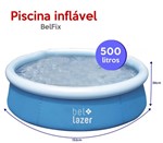 Ficha técnica e caractérísticas do produto Piscina Inflável - Bel Life - 500 Lts - Bel