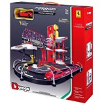 Pista Grande Ferrari Corrida na Garagem e Carrinho - Possui 03 Níveis com Rampa , Elevador e uma Área de Pitstop - Burag...
