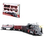 Ficha técnica e caractérísticas do produto Pista Trem Locomotiva com Luz e Som - Dm Toys