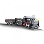 Ficha técnica e caractérísticas do produto Pista Trem 2 Vagões Locomotiva com Luz e Som - Dm Toys