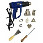 Ficha técnica e caractérísticas do produto Pistola de Ar Quente Soprador Térmico 1600w + Maleta e Acessórios 110v