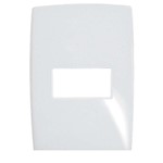 Ficha técnica e caractérísticas do produto Placa 4x2 Posto Horizontal Branco Gloss Pialplus Pial