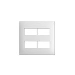 Ficha técnica e caractérísticas do produto Placa 4x4 4 Postos Separados Branca
