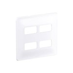Ficha técnica e caractérísticas do produto Placa 4x4 4 Postos Separados Zeffia Branco