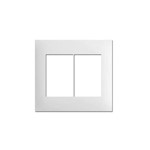 Ficha técnica e caractérísticas do produto Placa 4x4 6 Postos Horizontal Branca