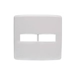 Ficha técnica e caractérísticas do produto Placa 4x4 para 2 Módulos Duale Up Branco