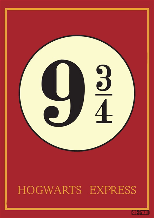 Ficha técnica e caractérísticas do produto Placa 9 ¾ Harry Potter (20X30cm)