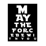 Ficha técnica e caractérísticas do produto Placa de Parede Decorativa: May The Force Be With You