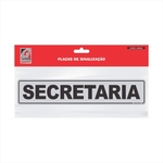 Ficha técnica e caractérísticas do produto Placa De Sinalização 5x25 Sin07 "secretaria"