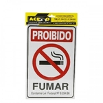 Ficha técnica e caractérísticas do produto Placa De Sinalização Proibido Fumar
