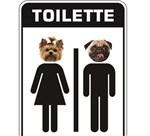 Ficha técnica e caractérísticas do produto Placa de Sinalização- Toilette 2 - Sinaliza Pet