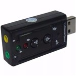 Ficha técnica e caractérísticas do produto Placa De Som USB 7.1 Canais Notebook Pc Adaptador Audio