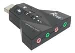 Ficha técnica e caractérísticas do produto Adaptador Som Usb Externa 3D Audio P2 Pc Notebook 7.1 Sound
