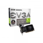 Ficha técnica e caractérísticas do produto Placa de Video EVGA Geforce GT 730 2GB DDR5 64 BITS - 02G-P3-3733-KR