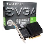 Ficha técnica e caractérísticas do produto Placa de Video EVGA Geforce GT 710 1GB DDR3 64 BITS - 01G-P3-2710-KR