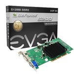 Ficha técnica e caractérísticas do produto Placa de Vídeo Geforce 6200 512Mb Ddr2 Evga