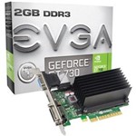 Ficha técnica e caractérísticas do produto Placa de Vídeo GeForce GT 730 2Gb DDR3 02GP31733KR EVGA