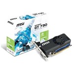 Ficha técnica e caractérísticas do produto Placa de Vídeo GeForce MSI GT730, 1GB, DDR5, 64bit, PCI Express 2.0 - N730K-1GD5LP/OC