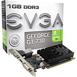 Ficha técnica e caractérísticas do produto Placa de Vídeo GT730 1GB DDR3 128 Bits PCI-E EVGA
