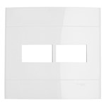 Ficha técnica e caractérísticas do produto Placa Decor 4x4 Branco 2 Módulos Separados