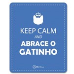 Ficha técnica e caractérísticas do produto Placa Decorativa Azul - Abrace o Gatinho