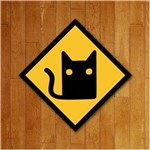 Ficha técnica e caractérísticas do produto Placa Decorativa - Cat Gato