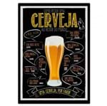 Ficha técnica e caractérísticas do produto Placa Decorativa Cerveja 21x30cm