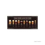 Ficha técnica e caractérísticas do produto Placa Decorativa Cerveja Copos Preto Geguton