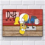 Ficha técnica e caractérísticas do produto Placa Decorativa em Mdf com 20x30cm - Modelo P215 - Simpsons Duff
