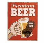 Ficha técnica e caractérísticas do produto Abridor de Garrafa de Parede Premium Beer