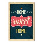 Ficha técnica e caractérísticas do produto Placa Decorativa - Home Sweet Home - 0764plmk