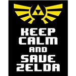 Ficha técnica e caractérísticas do produto Placa Decorativa Keep Calm Zelda - Legião Nerd