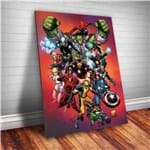 Ficha técnica e caractérísticas do produto Placa Decorativa Marvel - Heróis