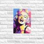 Ficha técnica e caractérísticas do produto Placa decorativa MDF arte Marilyn Monroe 20x30cm