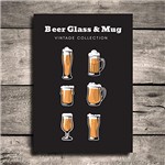 Ficha técnica e caractérísticas do produto Placa Decorativa MDF Cerveja Glass & Mug 30x40