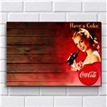 Ficha técnica e caractérísticas do produto Placa Decorativa - Modelo P134 - Coca-Cola 30X20Cm em Mdf