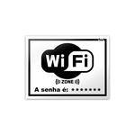 Ficha técnica e caractérísticas do produto Placa Decorativa Nerd WiFi Zone