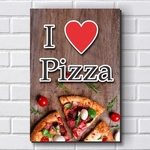 Ficha técnica e caractérísticas do produto Placa Decorativa - Pizza - Pizzaria - P595 30X20Cm Em Mdf